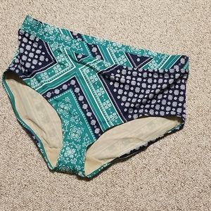 Cacique Lane Bryant Swim bottom plus 20 navy teal